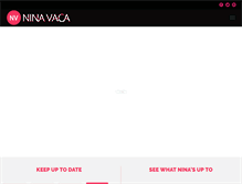 Tablet Screenshot of ninavaca.com